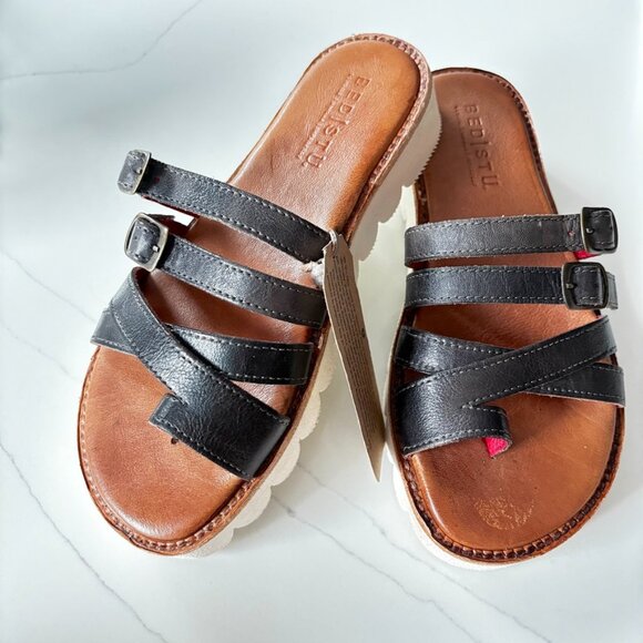BedIStu Crawler Women's Size 7.5 Flat Cushioned Leather Sandals NWT $189 - Picture 4 of 12